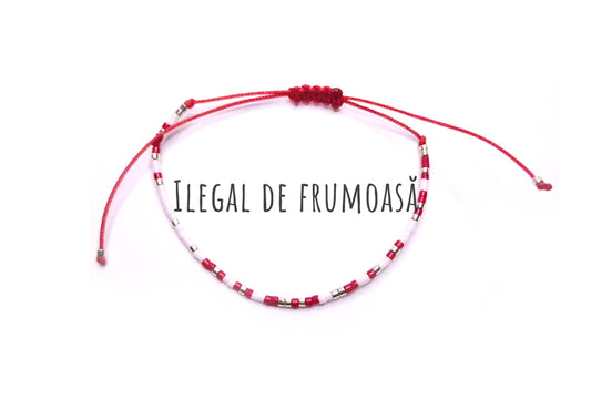 Brățară Codul Morse „Ilegal de frumoasa”