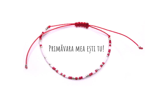 Brățară Codul Morse  „Primăvara mea ești tu"